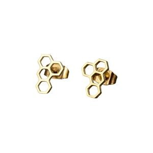 Petite Honeycomb Stud Earrings